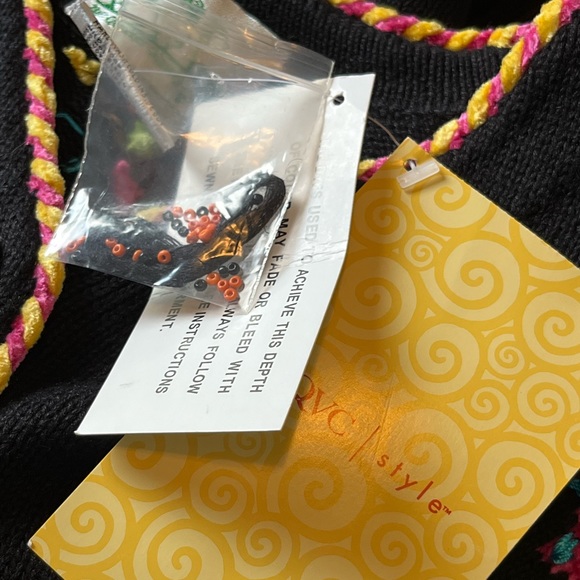 NWT QVC New/Old stock Cat Button Down Sweater Womens Cardigan Size Small - Picture 9 of 9